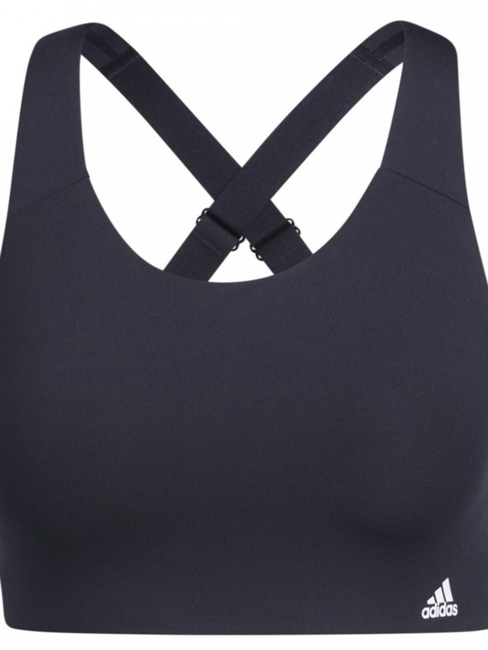 adidas Black Cross-Back High-Support Sports Bra